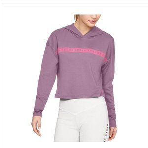 UNDER ARMOUR - Women's Logo Taped Cropped Hoodie!